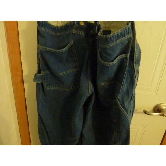 Vintage 90s Pointer Brand Bib Farm Overalls Low Back Men's-sz 40x30-Blue Denim - Picture 4 of 6